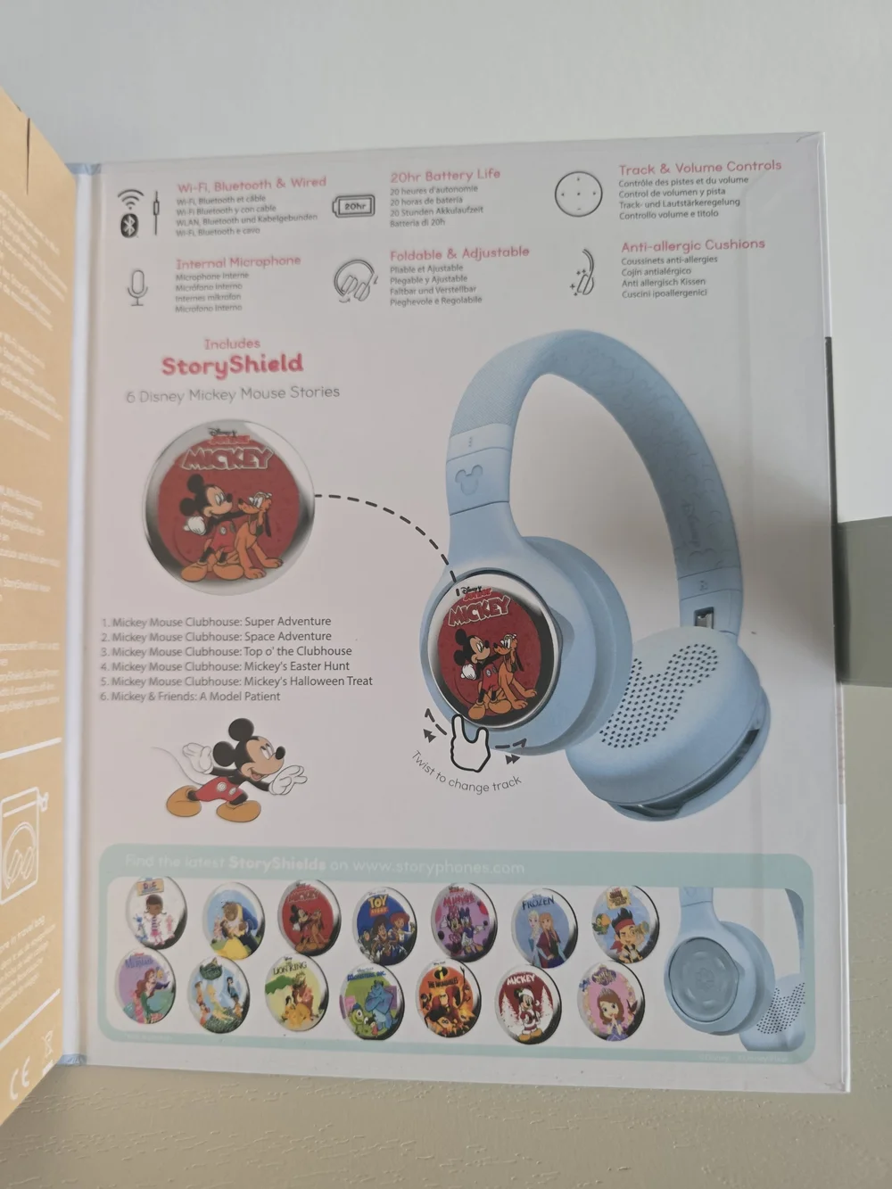 ONANOFF StoryPhones Disney Mickey Mouse Storytelling Headphones